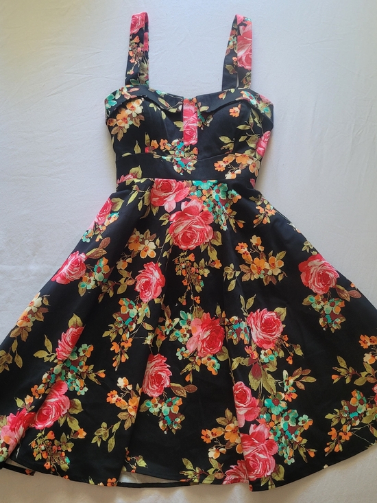 Eva Rose Dresses & Skirts - Eva Rose Made in USA Swing Dress, chic retro silhouette, stretch cotton, Size S